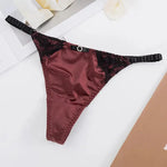 Culotte String Satin & Dentelle - Vignette | Création Satin
