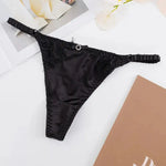 Culotte String Satin & Dentelle - Vignette | Création Satin
