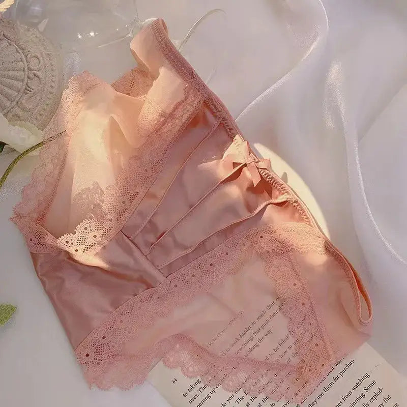culotte-ultra-fine-satin-dentelle-rose