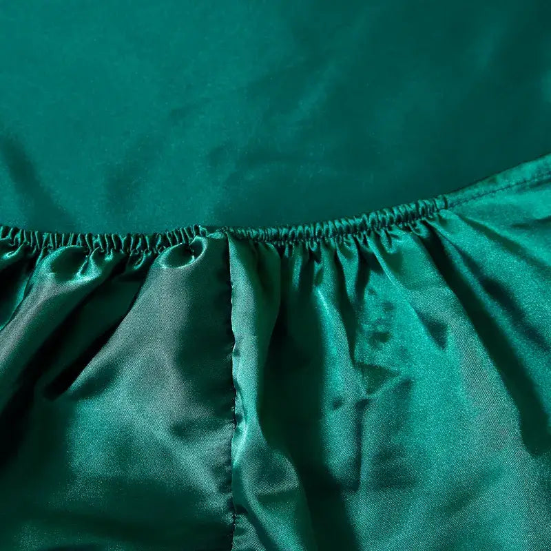 drap-housse-rayonne-satinée-émeraude