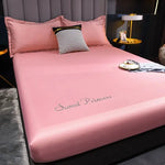 Drap-housse Royal Satin Nuit en Rose - Vignette | Création Satin