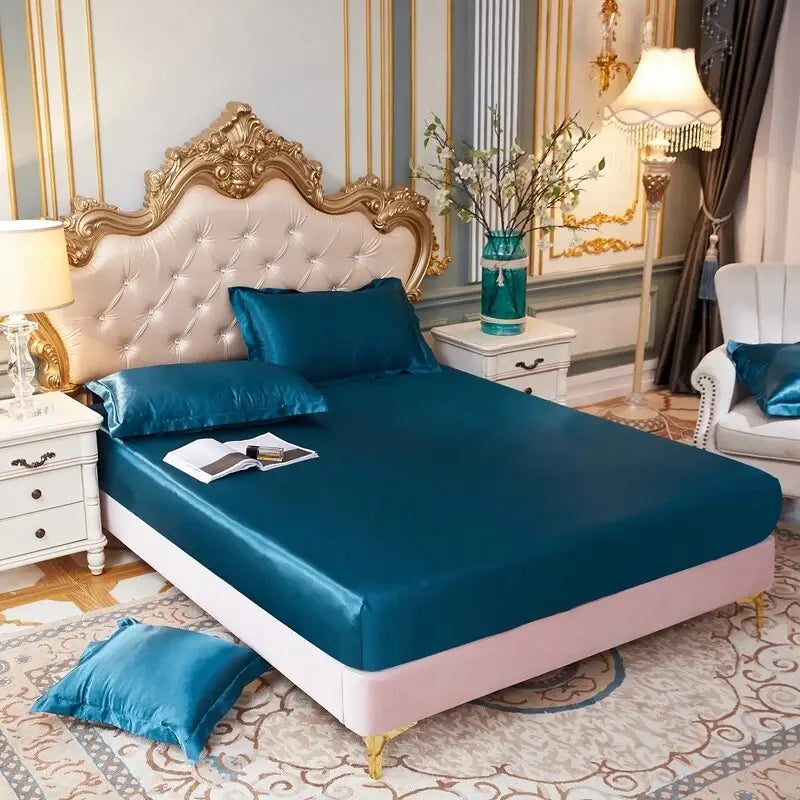 drap-housse-satin-brillant-bleu-paon