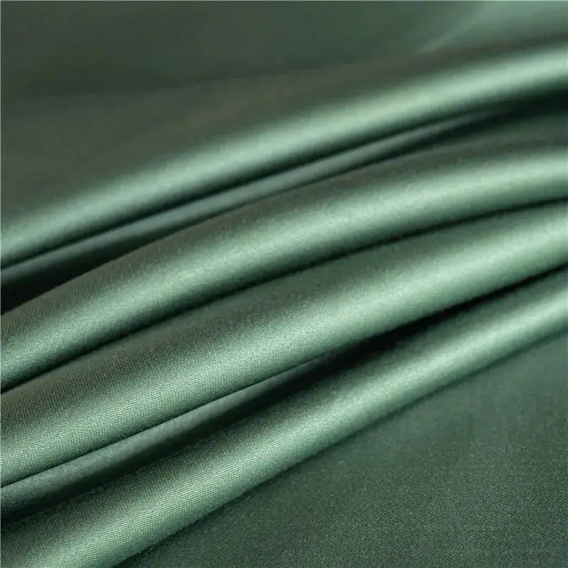 drap-plat-de-luxe-satin-vert