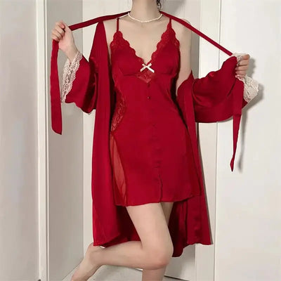 Ensemble-nuisette-caresse-de-satin-rouge