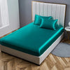 High End Rayon Queen Bed Sheet Set Luxury Satin King Size