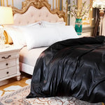 Housse de Couette Elégance Satin Noir - Vignette | Création Satin