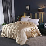 Housse de Couette de Luxe Satin Champagne - Vignette | Création Satin