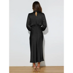 Joanna™ Robe Longue en Satin - Vignette | Création Satin