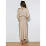 Joanna™ Robe Longue en Satin - Vignette | Création Satin