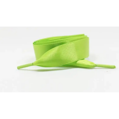 Lacets-Satin-Uni-Vert-Fluo