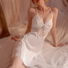 nuisette-de-luxe-satin-dentelée-blanc
