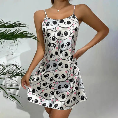 nuisette-girly-satin-imprimé-panda