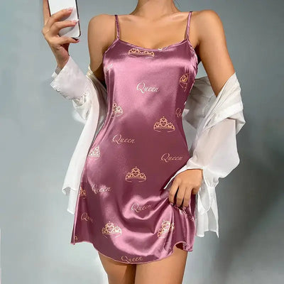 nuisette-girly-satin-imprimé-queen