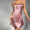 nuisette-girly-satin-rose-imprimé-fleur