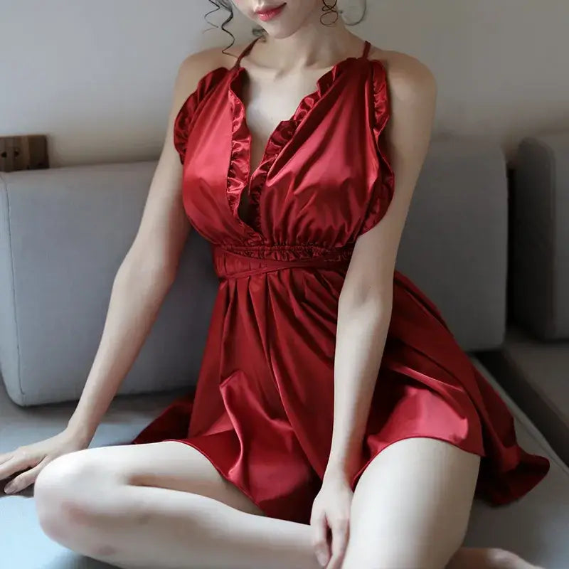 nuisette-glamour-satin-rose