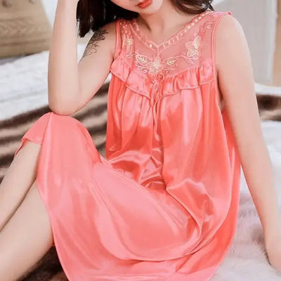 Nuisette-Satin-80-s-Pastèque