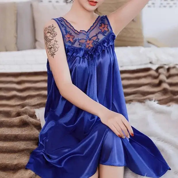 Nuisette-Satin-80-s-Pastèque