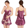 nuisette-satin-imprimé-grue-mauve