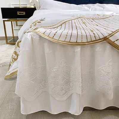 parure-de-lit-brodée-royal-satin-blanc
