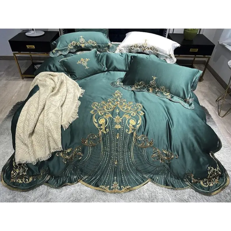 parure-de-lit-satin-brodé