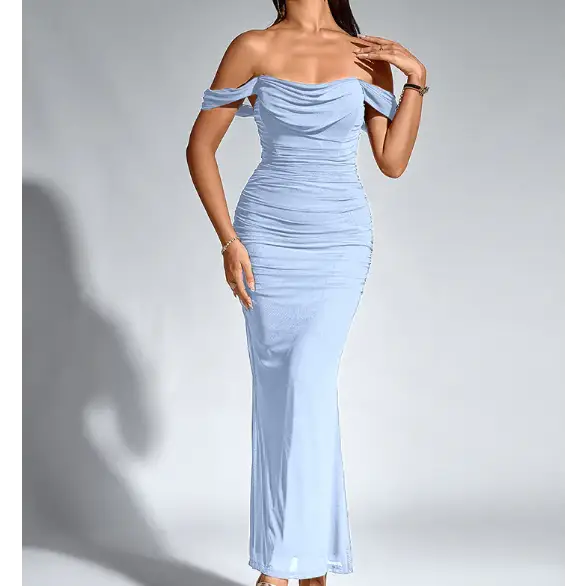 Robe Moulante Élégante à Épaules Dénudées