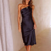 Robe Satin Cullinan - Bleu Foncé / S