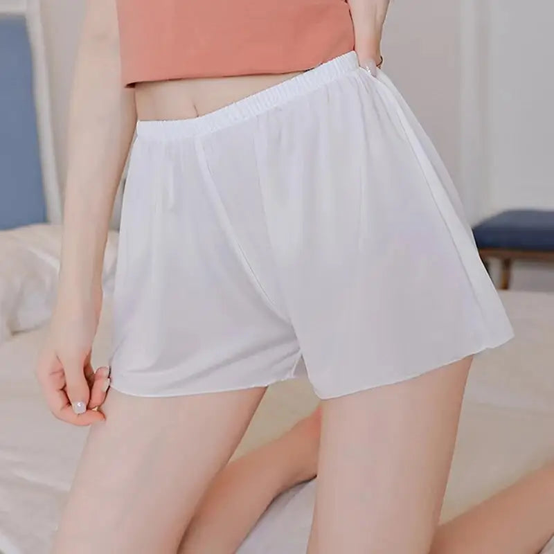 Short-Satin-Élémentaire-Blanc