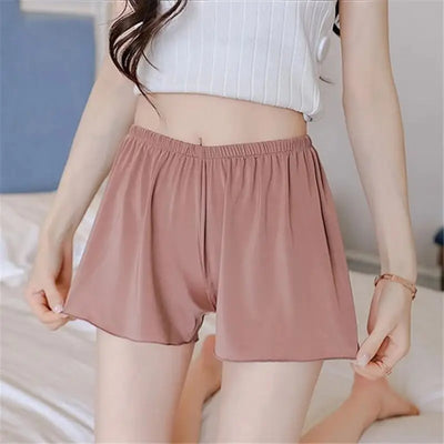 Short-Satin-Élémentaire-Rose