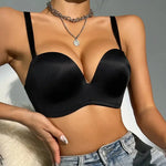 Soutien-Gorge Push-Up Satin À Bretelles Amovibles - Vignette | Création Satin