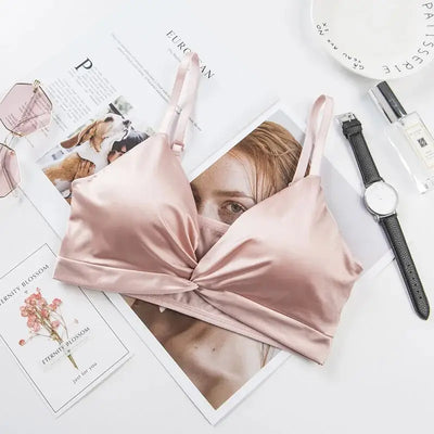 soutien-gorge-brassière-satin-rose