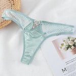 String Satin Sexy Dentelle et Cœur - Vignette | Création Satin