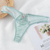 String-Satin-Sexy-Dentelle-Et-Cœur-Turquoise