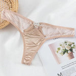 String Satin Sexy Dentelle et Cœur - Vignette | Création Satin