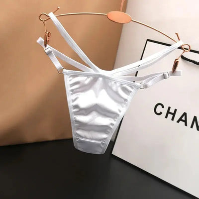 String-Satin-Sexy-Pur-Désir-Blanc