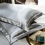 Taie d’oreiller Satin à volant plat - Vignette | Création Satin