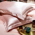Taie d’oreiller Satin à volant plat - Vignette | Création Satin