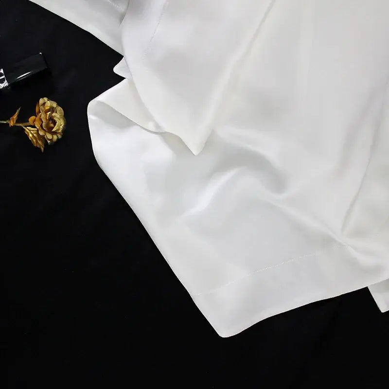 Taie-d-oreiller-Satin-Blanche
