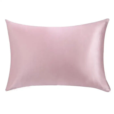 Taie-d-oreiller-Satin-En-Soie-Rose-Poudré