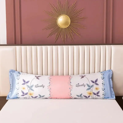 Taie-d-oreiller-Satin-longue-Fantaisie-jacquard-avec-motif-lovely