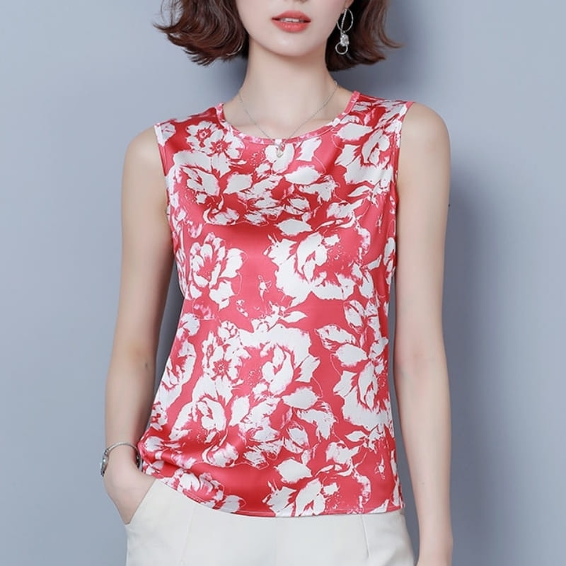 Débardeur Satin Rouge