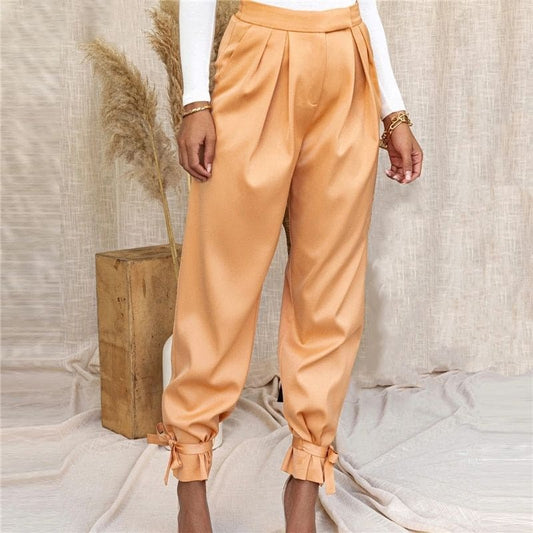 Pantalon Satin Orange.