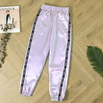 Pantalon Satin Violet - Vignette | Création Satin