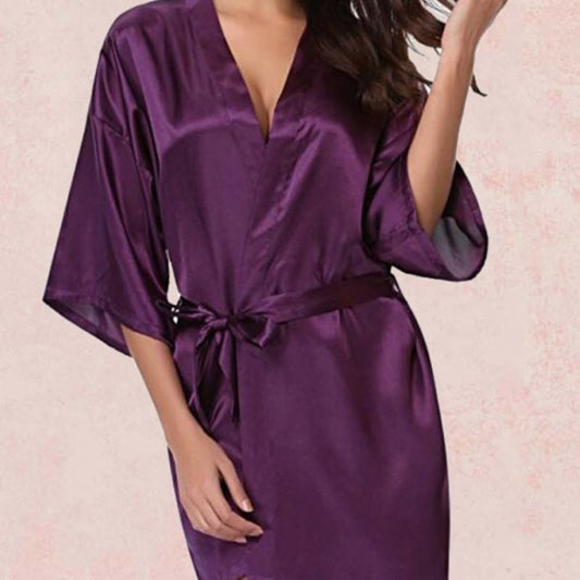 Kimono Satin Pour Femme.