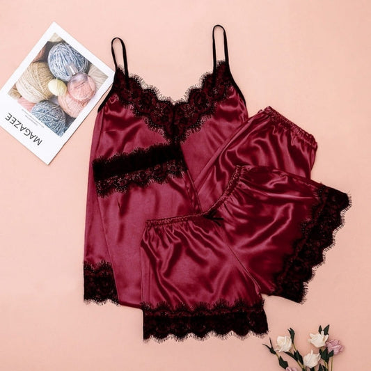 Ensemble Pyjama En Satin Fluide.
