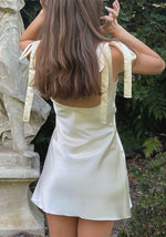 Robe Satin Duchesse Blanche - Vignette | Création Satin