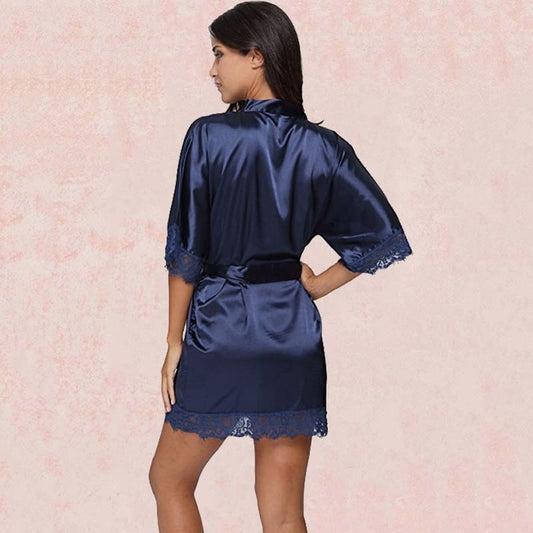 Kimono En Satin Sexy.