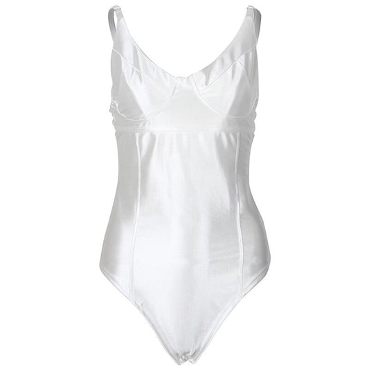 Body En Satin Blanc.