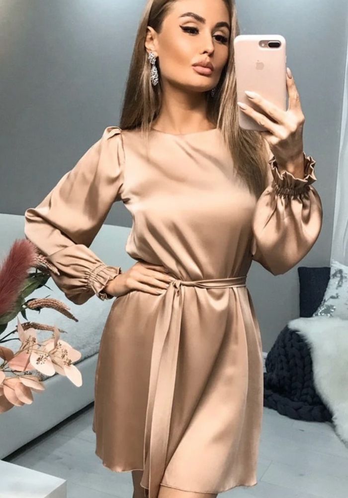 Robe en Satin Fluide