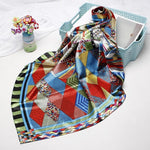 Foulard Satin Multicolore - Vignette | Création Satin