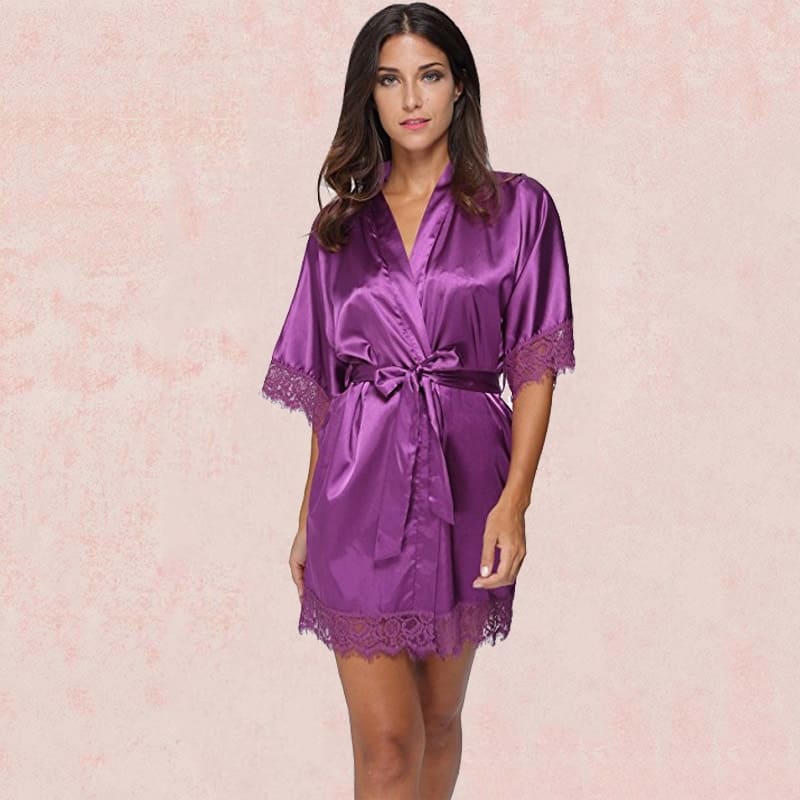 Kimono Satin Violet.